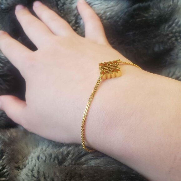 Neiman Marcus 14k Gold Plated Charm Bracelet - Picture 3 of 4